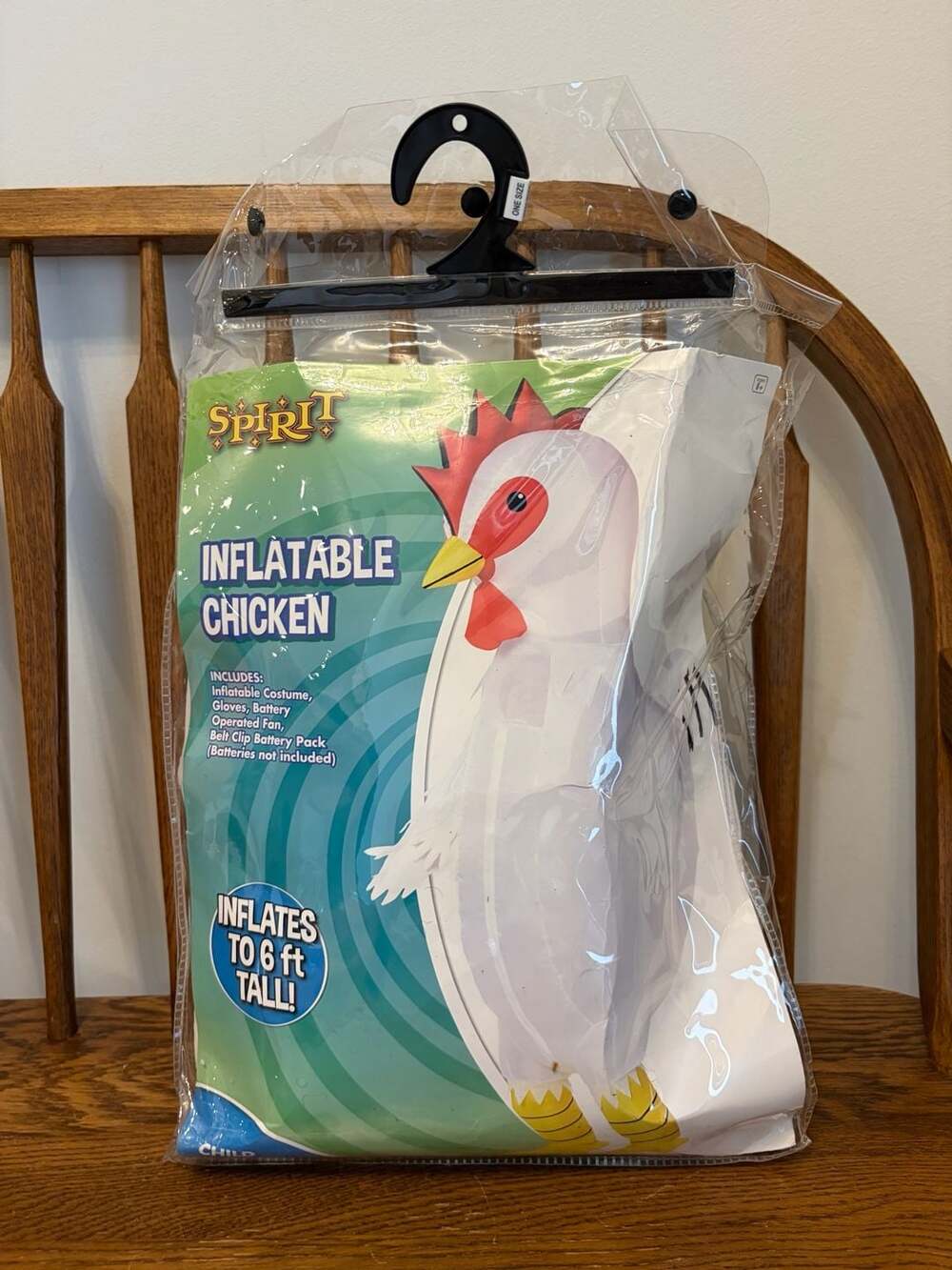 Spirit Halloween Inflatable Chicken Costume Child One Size Fits Most